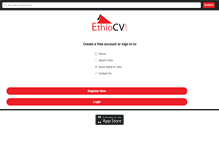 Tablet Screenshot of ethiocv.com